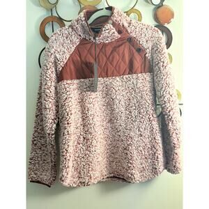 Rachael Brand small with button shapes pull over Sherpa